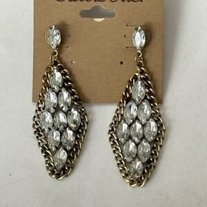 Carole Inc. jealous antique gold tone earrings 
2.5”